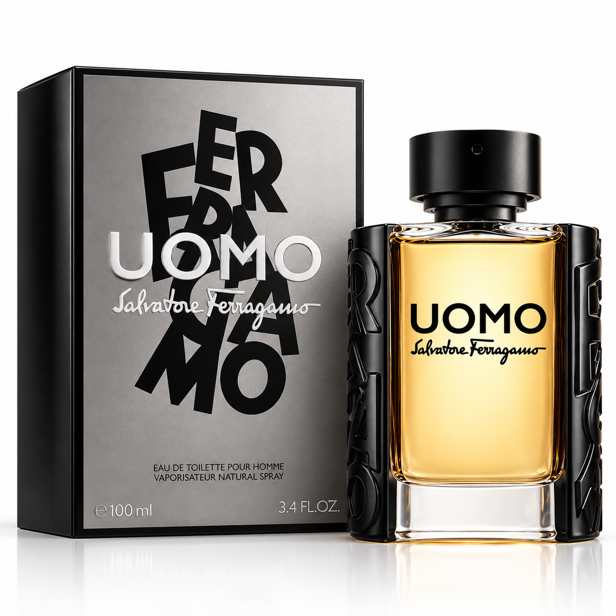 Salvatore Ferragamo Uomo Eau de Toilette 3.4 oz (100 ml) – Men's Fragrance