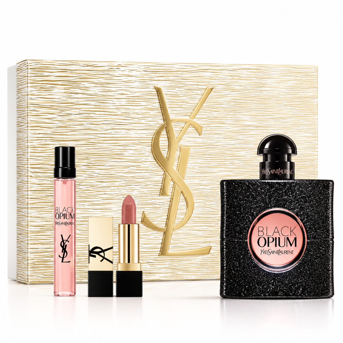 Yves Saint Laurent Black Opium Eau de Parfum 3-Piece Gift Set for Women – 3.0 oz (90 ml)
