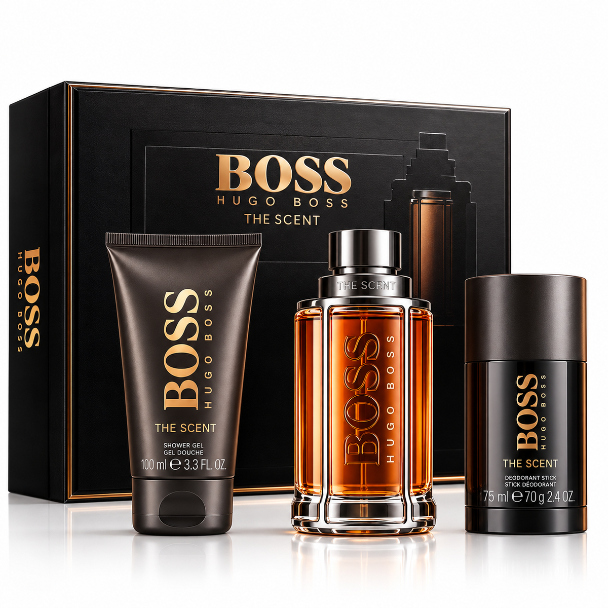 Hugo Boss The Scent Eau de Toilette 3-Piece Gift Set for Men
